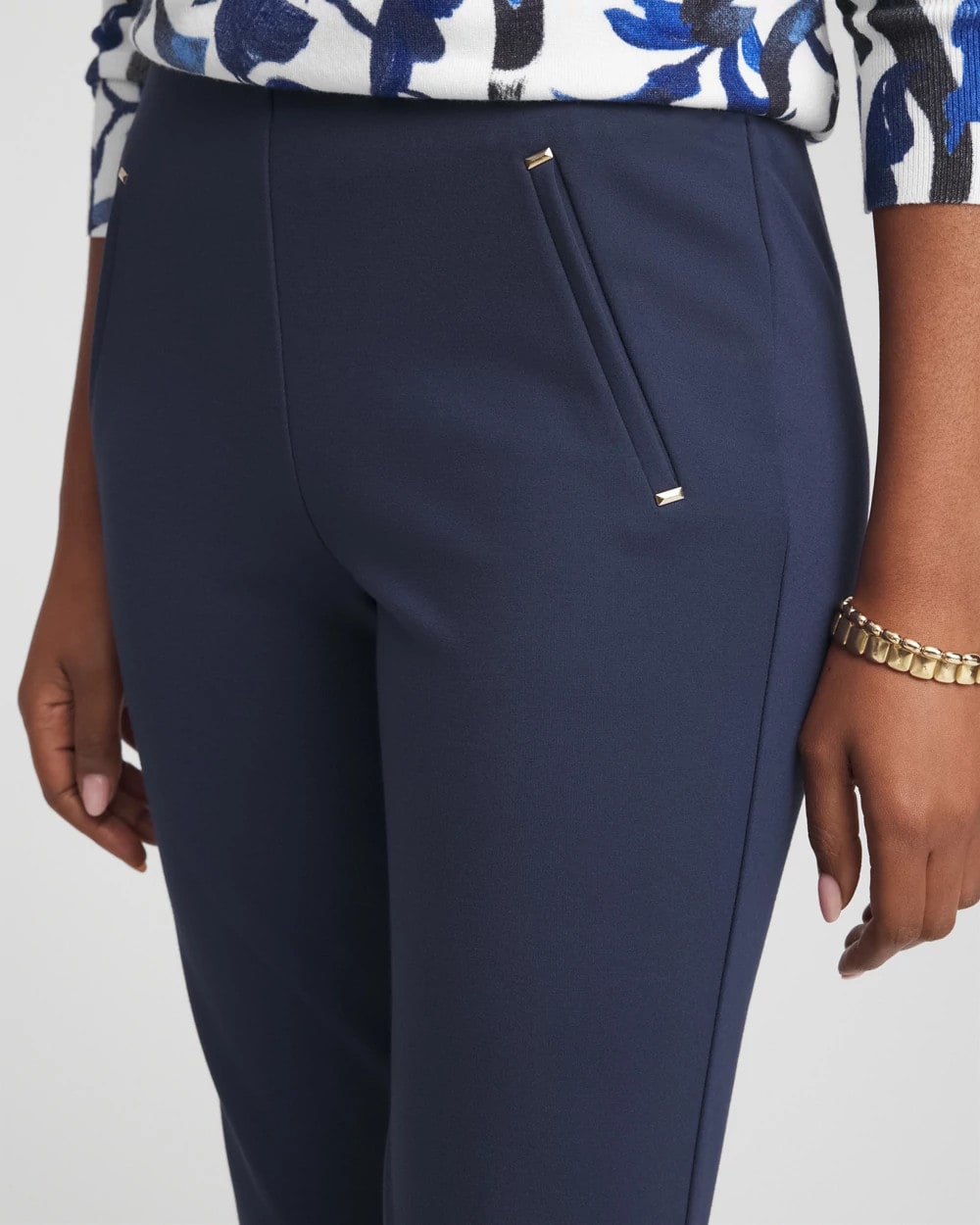 Juliet Slim Trim Detail Ankle Pants - Chico's