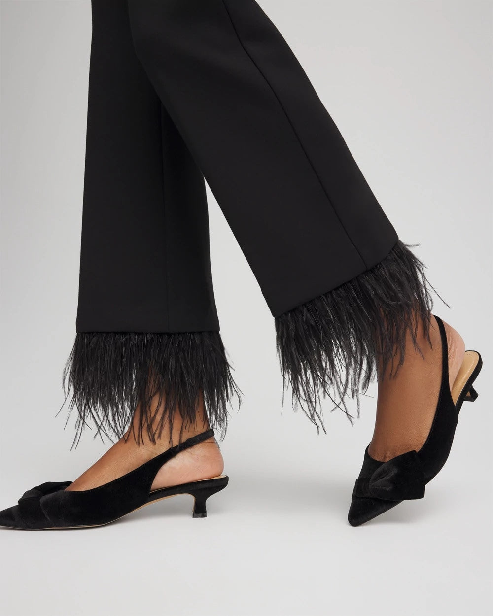 Juliet Feathered Flared Cropped Pants - Chico's