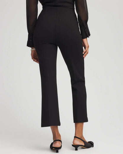 Juliet Feathered Flared Cropped Pants - Chico's