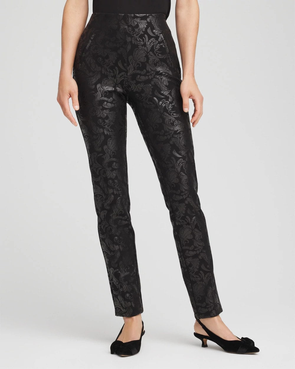 Juliet Foiled Slim Ponte Pants - Chico's
