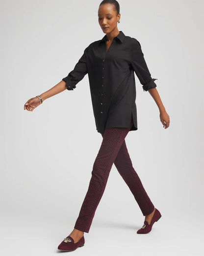 Circle Jacquard Juliet Slim Ankle Pants - Chico's