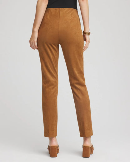 Faux Suede Juliet Slim Ankle Pants - Chico's