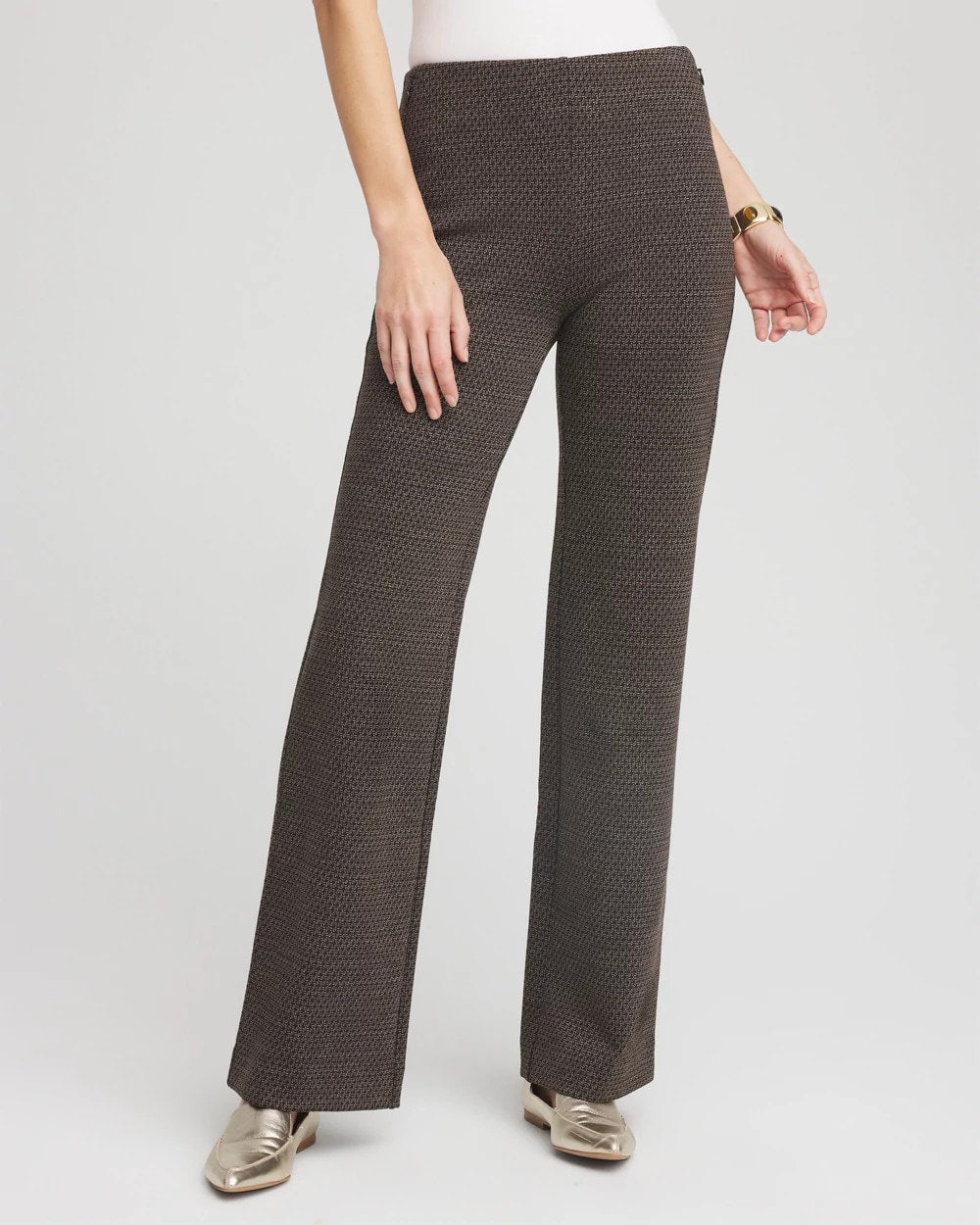 Juliet Jacquard Full-Length Ponte Pants - Chico's