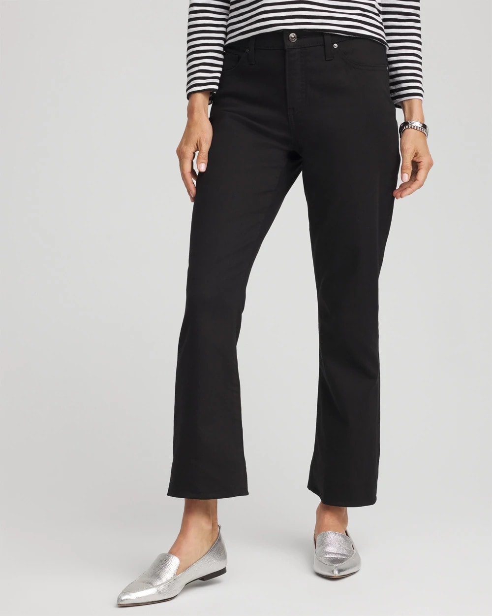 Cropped Girlfriend Kick-Flare Jeans - Chico's