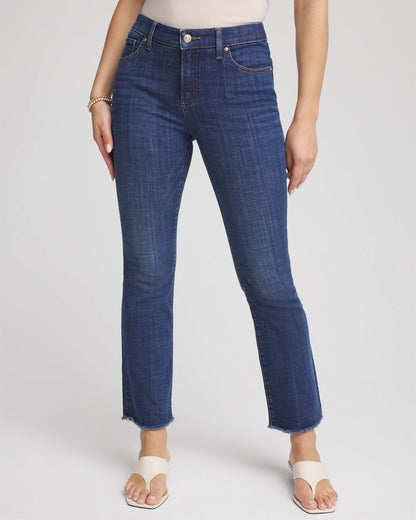 Girlfriend Fray Hem Kick Flare Jeans - Chico's