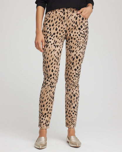 Leopard Girlfriend Slim Ankle Jeans - Chico's