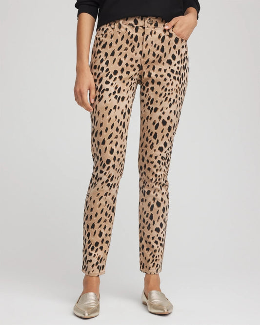 Leopard Girlfriend Slim Ankle Jeans - Chico's